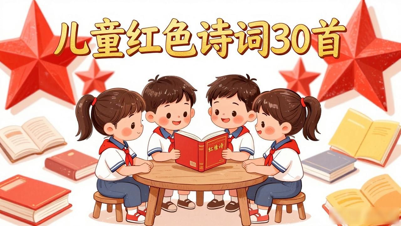 兒童紅色詩詞30首