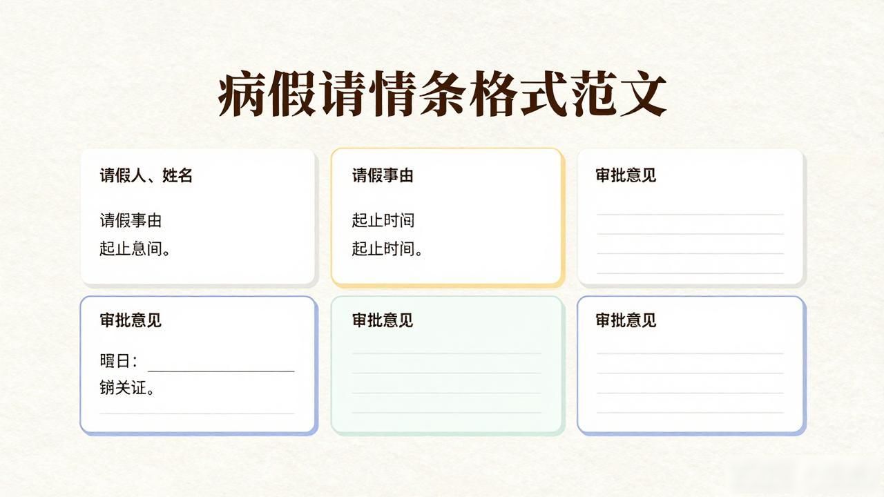 病假請假條格式范文